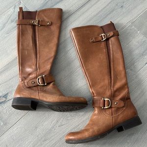 Naturalizer tan riding boots size 6